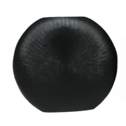 Bloemenvaas Brass Matzwart - 33 X 9 X 37cm