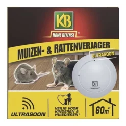 KB Muizenverjager En Rattenverjager Ultrasoon 60m²