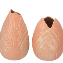 Menton Tulp Vaas Perzik 17x17x22cm