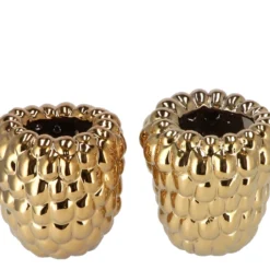 Raspberry Vaas Goud 19x19cm