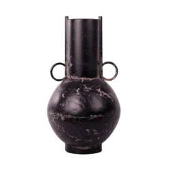 Vaas Metaal Vintage Black - H 47 X D 26 Cm
